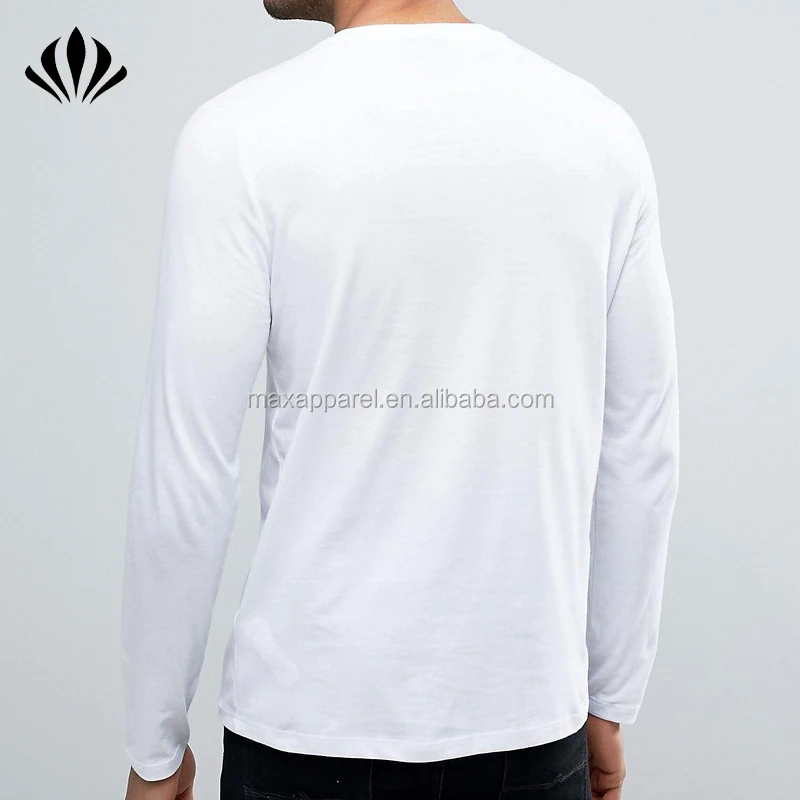 plain white long t shirt