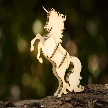 wooden unicorn toy