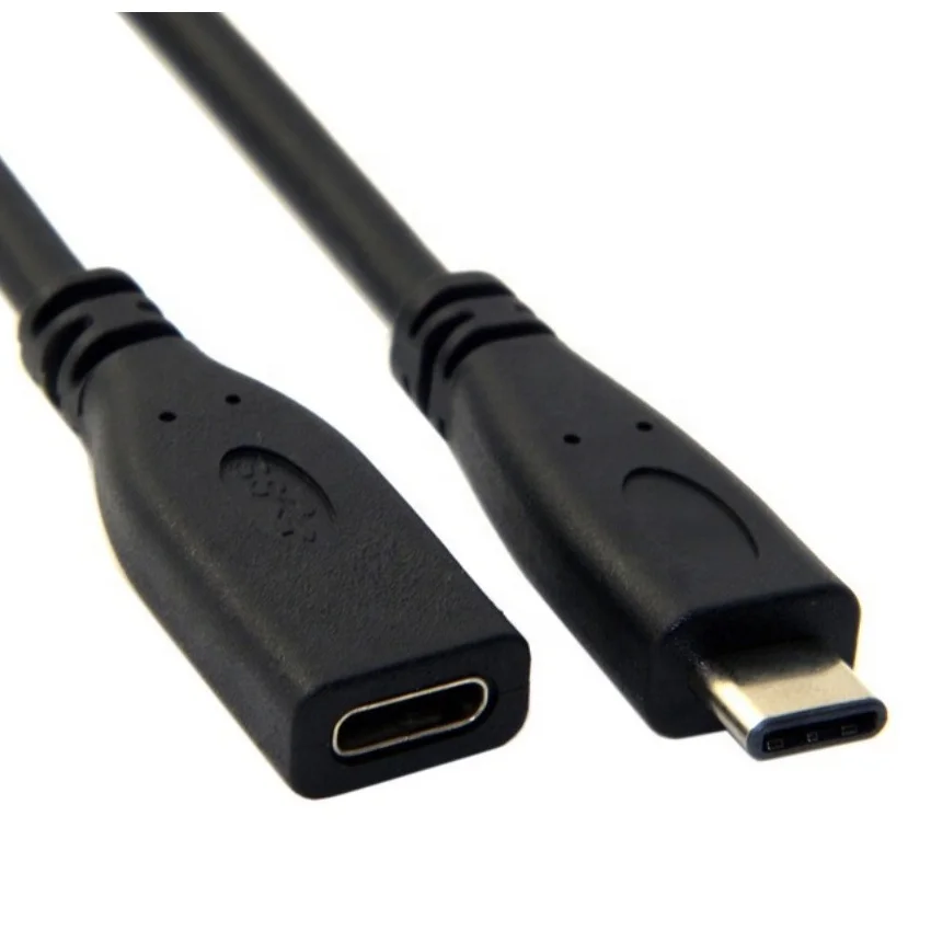 

1meter USB3.1USB-C Extension Cable Type C Extender Cord Male to Female Compatible with Thunderbolt 3, Black