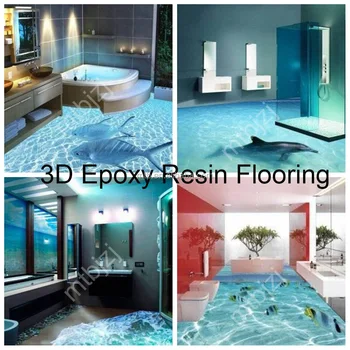 Waterproof Anti Slip 3d Epoxy Floor For Home Floor Decoration