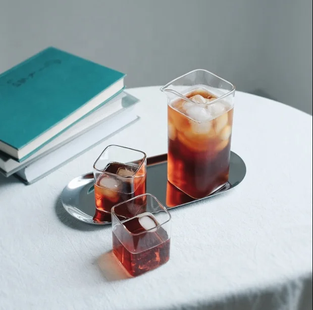 
Square 400ml Coffee pots with two pieces cup 