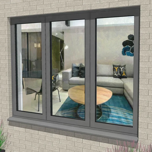 Triple Laminated Glass 2.0mm Profile Thickness Mauritius Aluminum