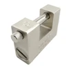 70mm Steel Rectangular Padlock Heavy Duty For Warehouse Chain Silver Lock