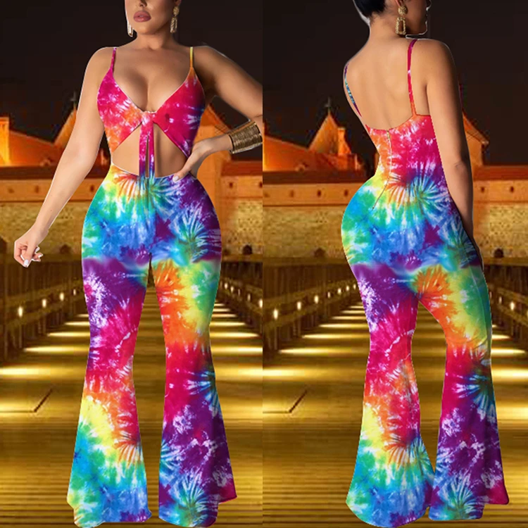 

2019 New Fashion Ong Piece High Waist Printed Sling Off Shoulder Summer Jumpsuit Mujer, Shown