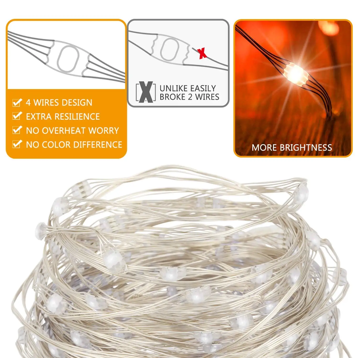 string lights outdoor patio CE RoHS LED copper wire string lights festive party supplies