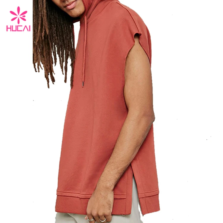 Custom Sleeveless Hoodie Wholesale Blank Mens Streetwear Buy Mens