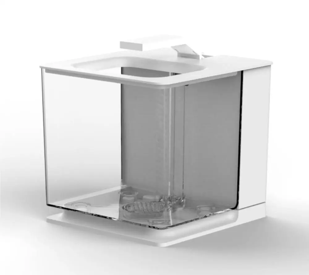 

Pet supplies smart fish tank aquarium , Indoor fish tank for home use, Black/white