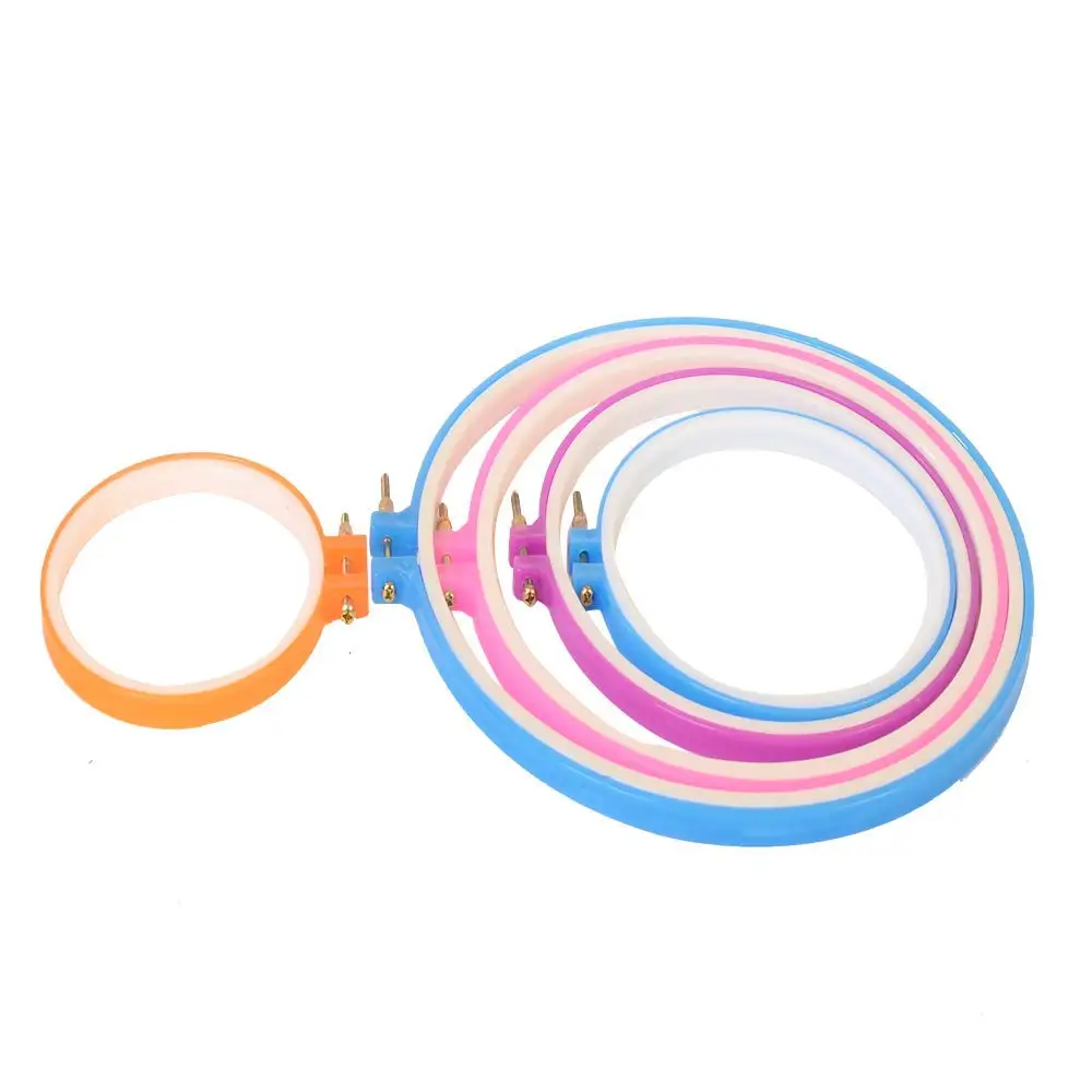 5 inch to 11 inch 5 pcs Set, Multicolor Ohlily Embroidery Hoops 5PCS Cross Stitch Hoops Embroidery Circle Set