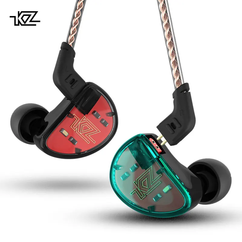 

KZ AS10 New 5BA Driver Earphone In Ear Wired Earphone With Microphone, Black;cyan