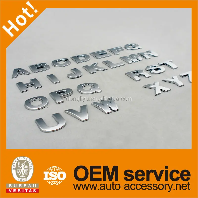 50mm High Selfadhesive Chrome Letter For Cars Buy Chrome Letters For