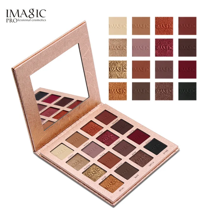 

New Arrival Charming Eyeshadow 16 Color Palette Make up Palette with mirror Matte Glitter Shimmer Pigmented Eye Shadow Powder
