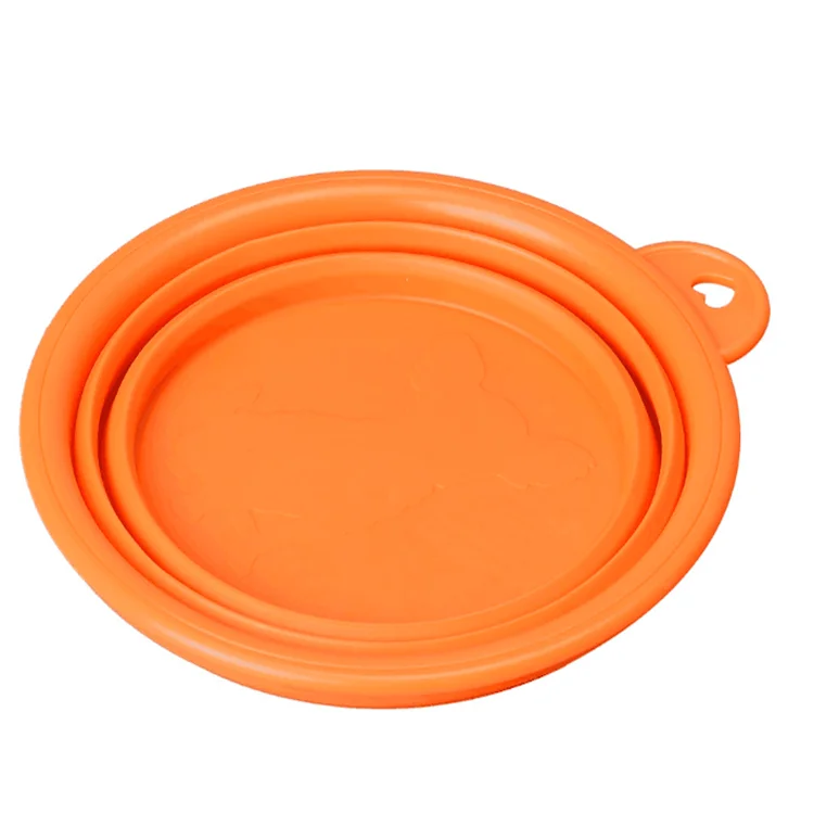 

Food Grade Large Stock Silicone Folding Food Bowls With Lid