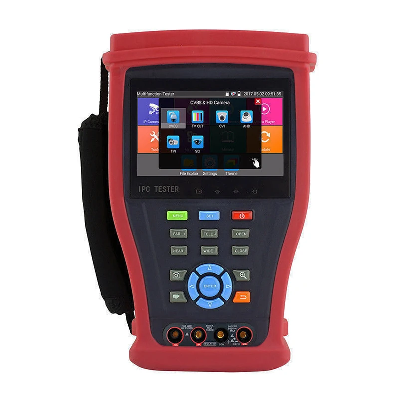 Digital Multimeter 4.3" Cctv Tester Monitor Analog Camera Utp Poe Wifi