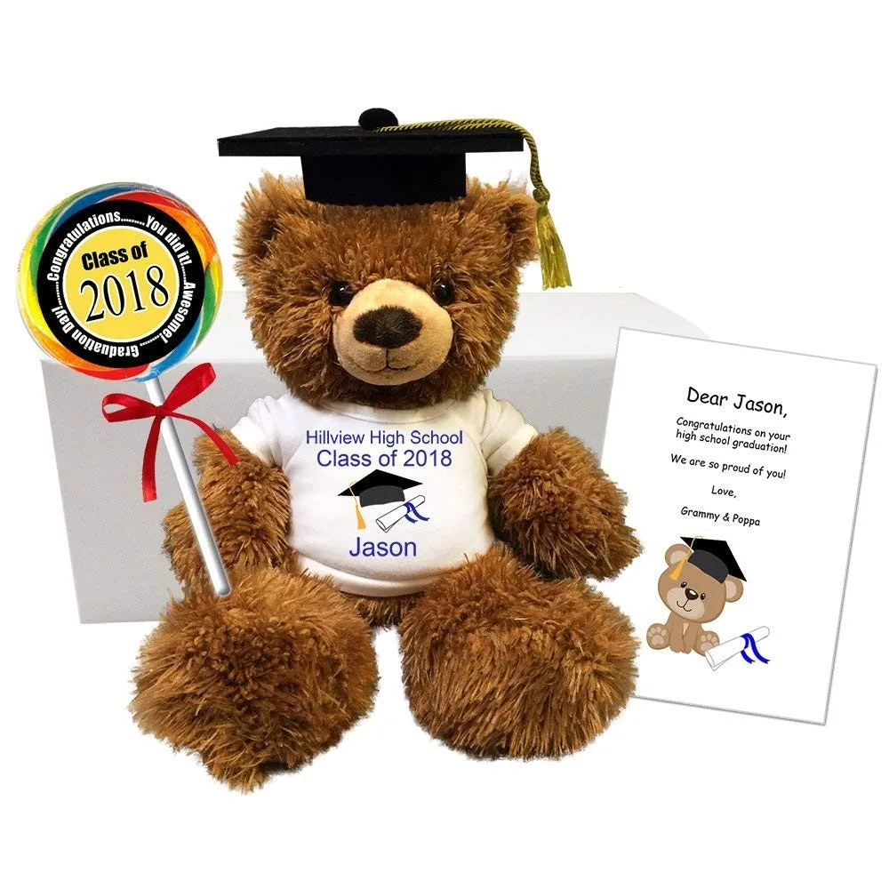 Personalized Graduation Teddy Bear Gift/graduation Stuffed Stuff ...