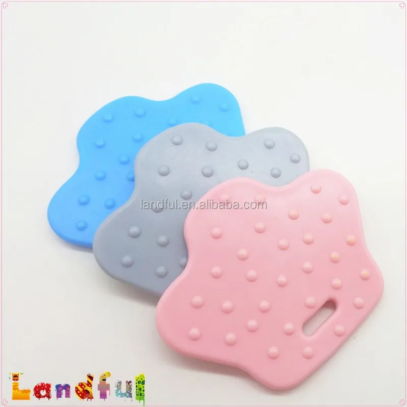 En71 Approved Silicone Teething Toy Amigurumi Baby Duck Feet Teether