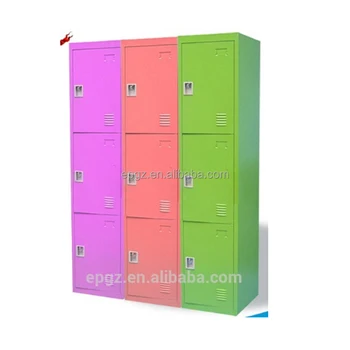 9 Door Kids Storage Cabinets Colorful Metal Preschool 9 Door Kids Storage Cabinets Colorful Metal Preschool Furniture Multifunctional