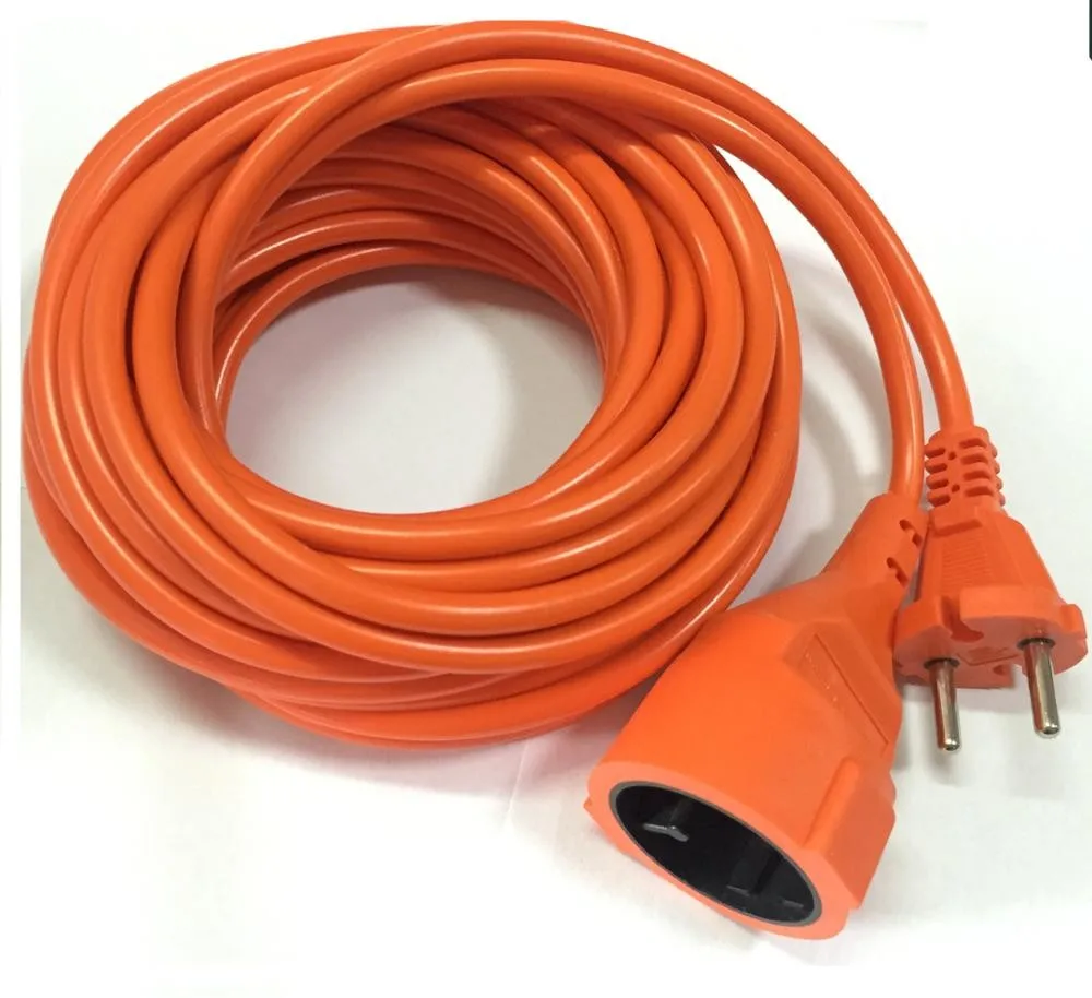 Heavy Duty 16a/250v French Typle Socket Extension Cord Indoor Outdoor