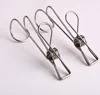 New 304 stainless steel clothespin lengthened Solid clothespin office hook pegs household clothes large peg 316
