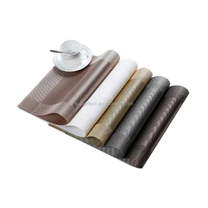 Image of Hotel restaurant dinning fancy decoration table mat pvc placemat