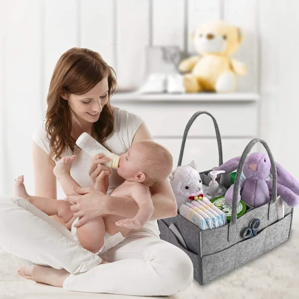 Couches pour bébés Caddy Table Porte-portable Organisateur Sac de Diapers à Sac Nappy Enfants langer Sacs à main maternité Black TI232 