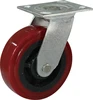 4",5",6"8" inch RED PVC two 203 bearing Galvanized Industrial Casters