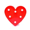 Amazon Hot Sale Heart LED Light Night Lamp Romantic Christmas Battery Powered Merry Wedding Table Wall Marquee lamp