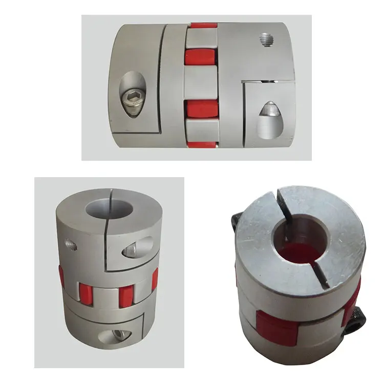 high quality aluminium alloy flexible jaw type shaft couplers and plum flower rubber coupling