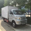 China FAW box cargo truck gasoline 4x2 mini van lorry truck with good price
