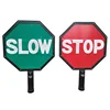 rechargeable red hand held stop signs