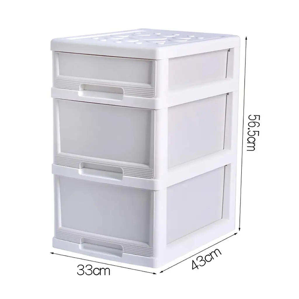 WJ Drawers Drawer Storage Trolley, Monochrome Mobile Storage Trolley Home,Office & Salon (Color : White)
