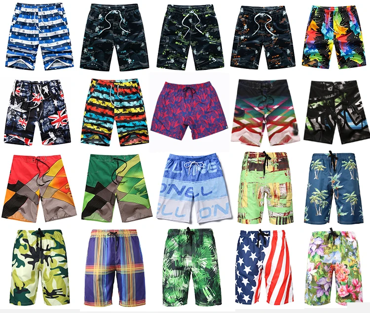 Men Beach Shorts Board Trunks Shorts Casual Quick Drying Male Swimwear Swimsuits