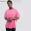 KY oversized China manufacturer mens crew neck short sleeve dropped shoulders 100% cotton custom squad t shirt in bulk