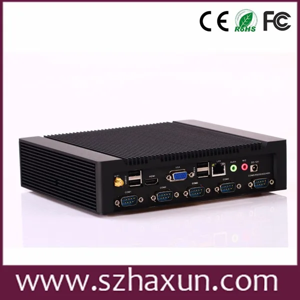 Rack Mount Din Rail Fanless Pc X86,Mini Embedded Industrial Linux 4 ...