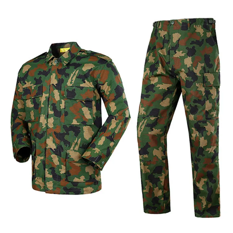 Outdoor Windproof Camo Uniform Combat BDU Suits Tactical Army Uniform