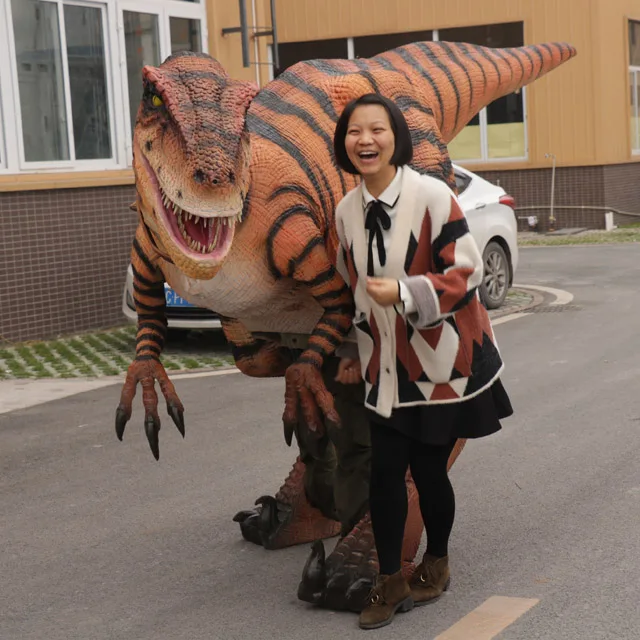 

amusement park life size animatronic realistic dinosaur costume, According to customer's requirement