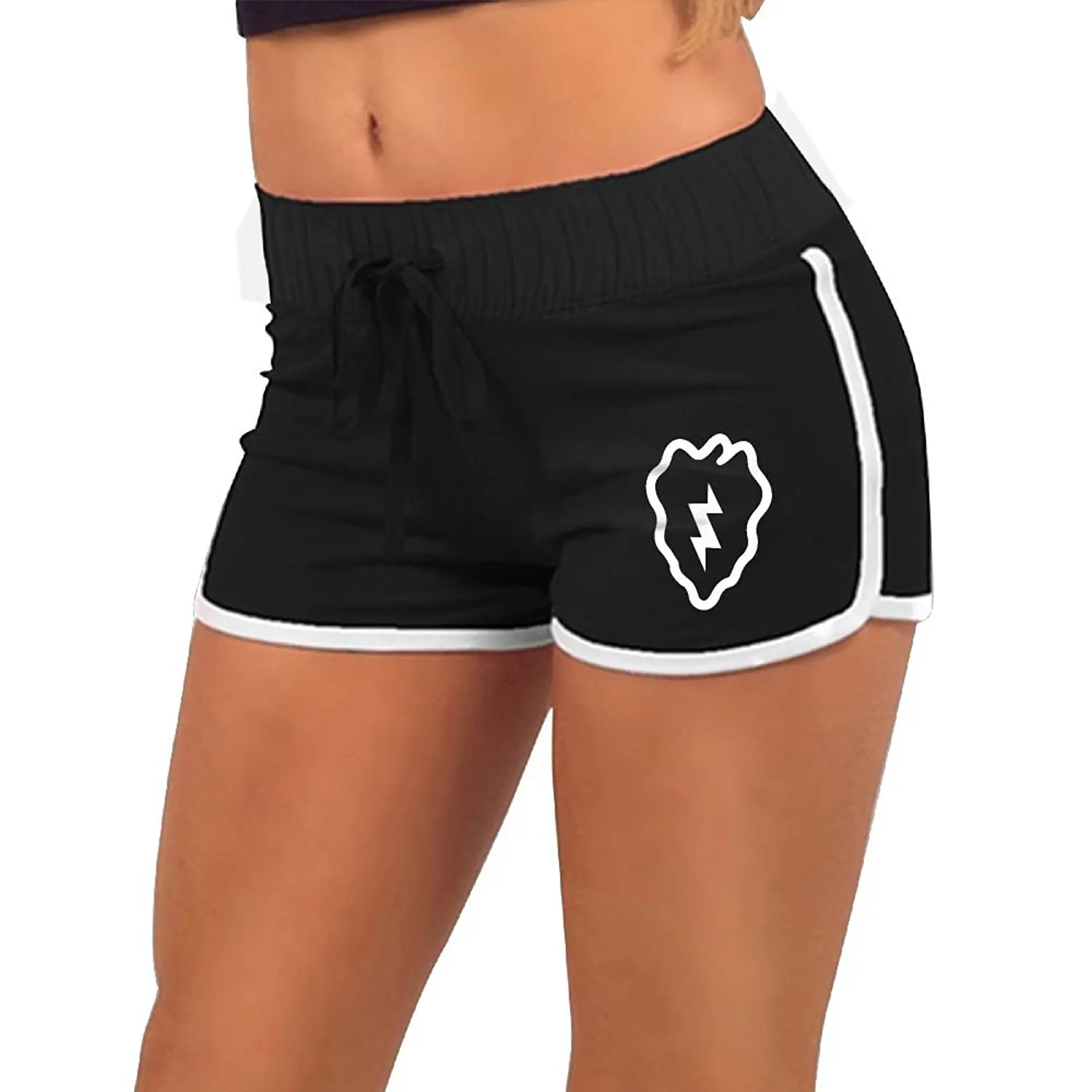 KENYYIOP us Army Women's Yoga Shorts,Workout Shorts,Summer Pants,Running Shorts,Drawstring Waist Workout Shorts