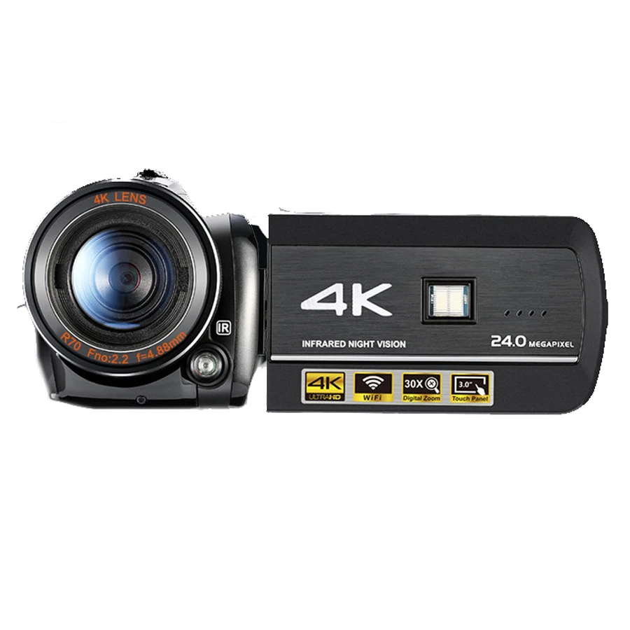 

24 mega pixels/30 x optical zoom/3.0'' touch display super 4k wifi digital video camera