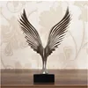 Home decor eagle wing sculpture beauty bronze eagle trophy
