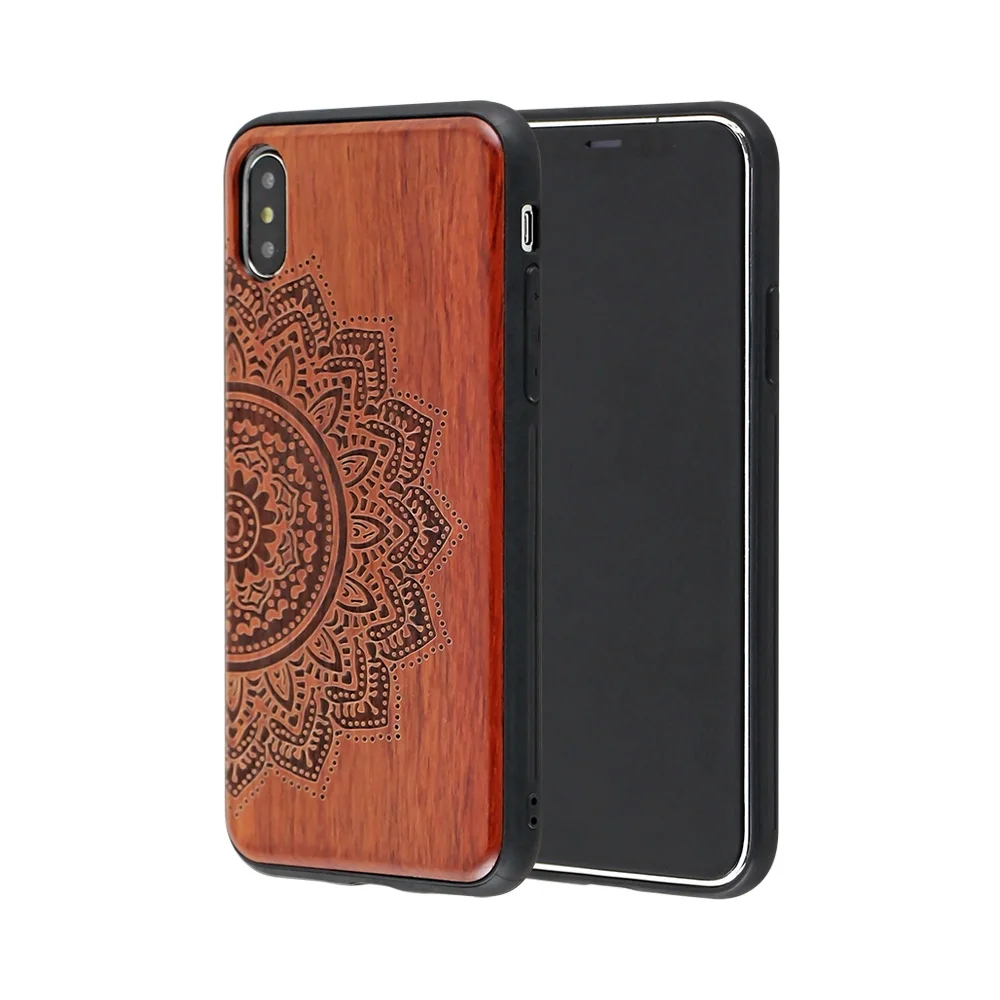 

Unique New Arrival Customized Phone Accessories Case Phone Bag, Original wood color