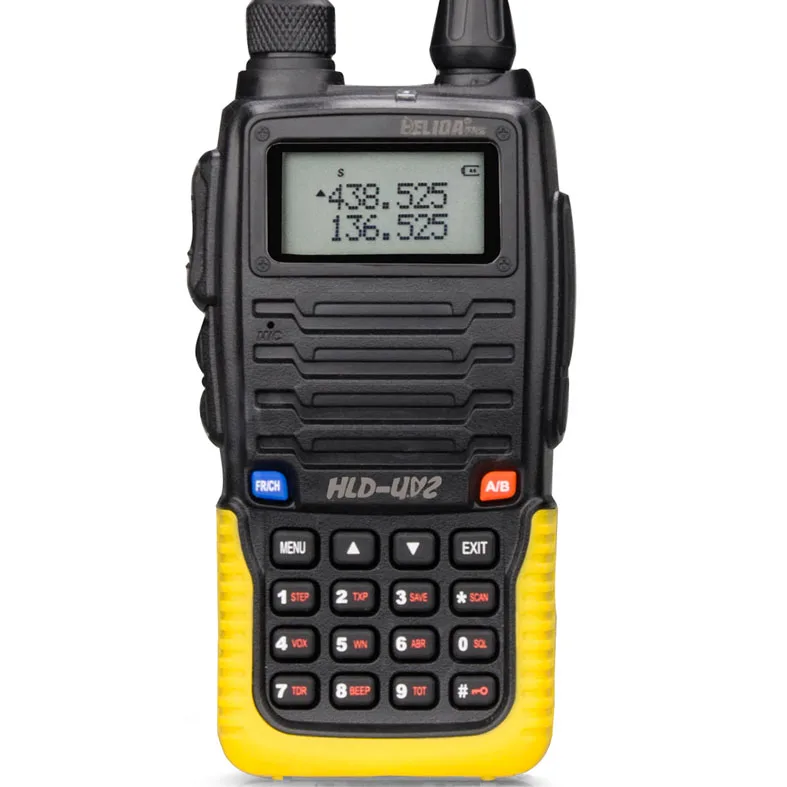 

5W HLD-UV2 Dual Band Professional FM Two Way Radio Transmitter VHF/UHF 136-174/400-480 MHz Walkie Talkie, Black;green;orange;blue;yellow