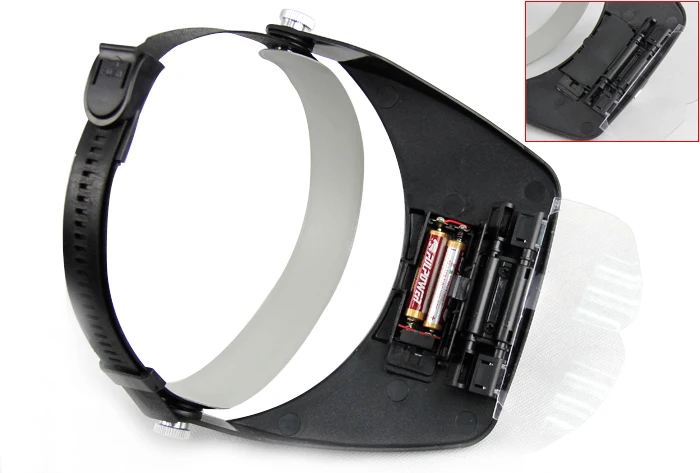 
Portable led light head magnifying glass / head magnifier mirror 