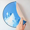 High density vinyl mural wallpaper classic style clock for walls with great price