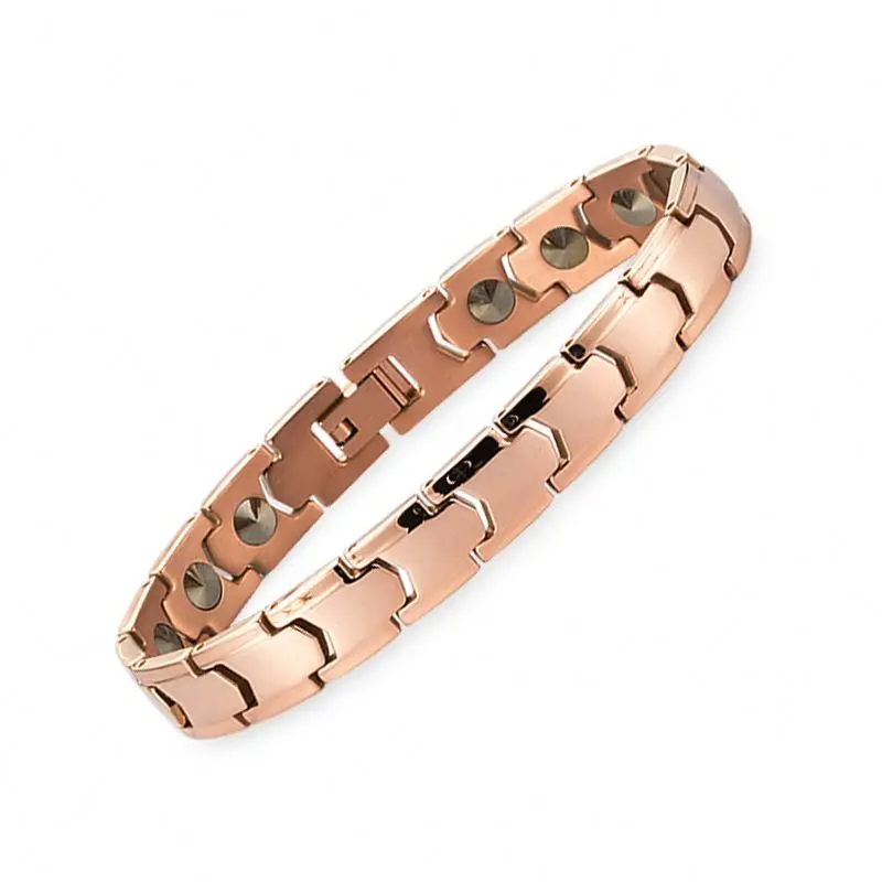 

Wholesale Women Accessories Rose Gold Magnetic Germanium Charm Bracelet women