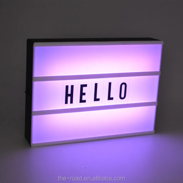 16color Color Changing Led Light Box With Letters For Bar Interior