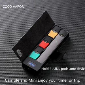 Hot selling electronic cigarette juul power bank 1200mAh box pod system Charger for juul vape juul charger box Charging Case