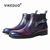 Vikeduo Hand Made To Everyday Men's Style Classics Hot Trending Smart Custom Men Shoes Chelsea Boots