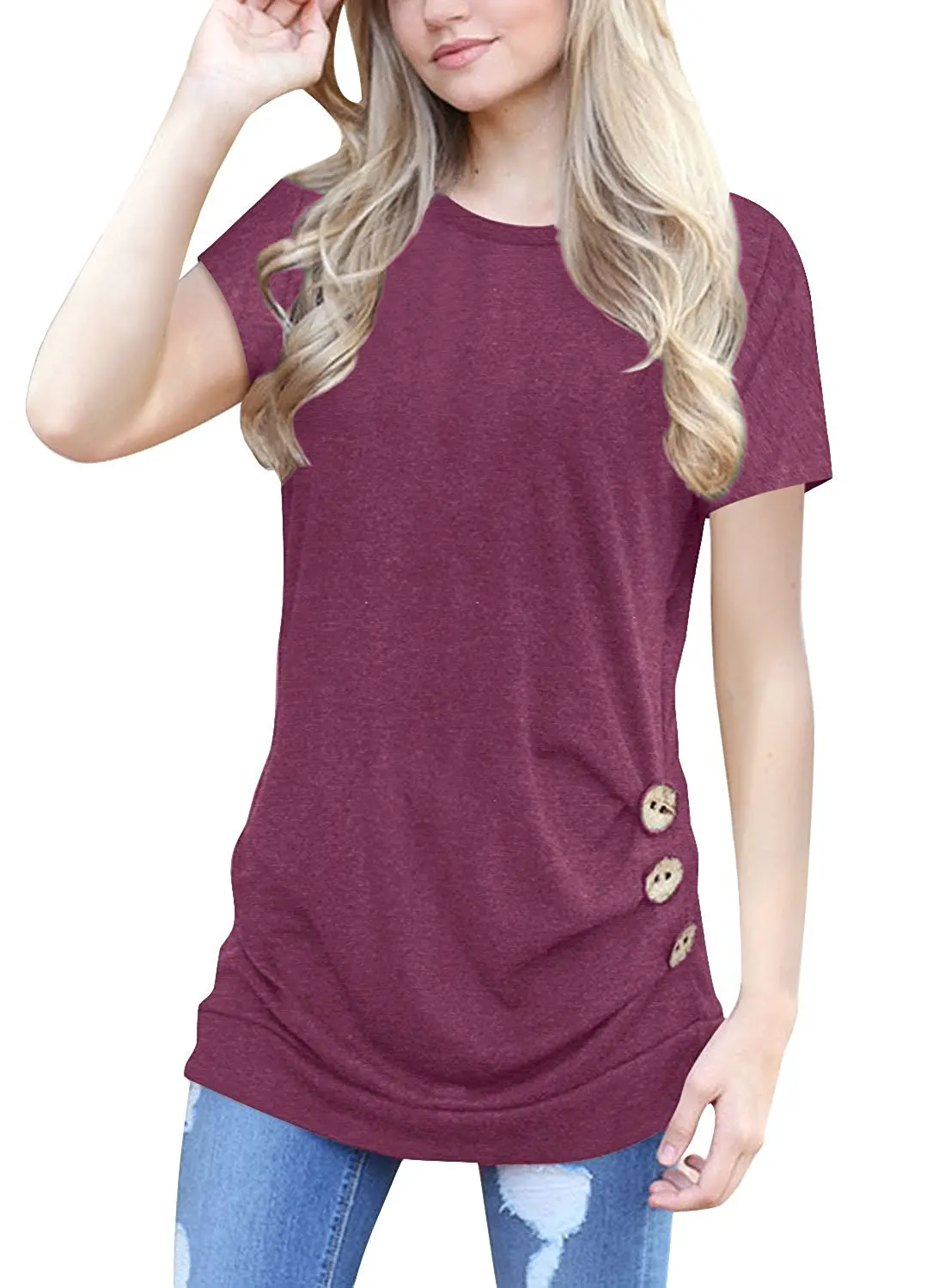 women plain tee shirts