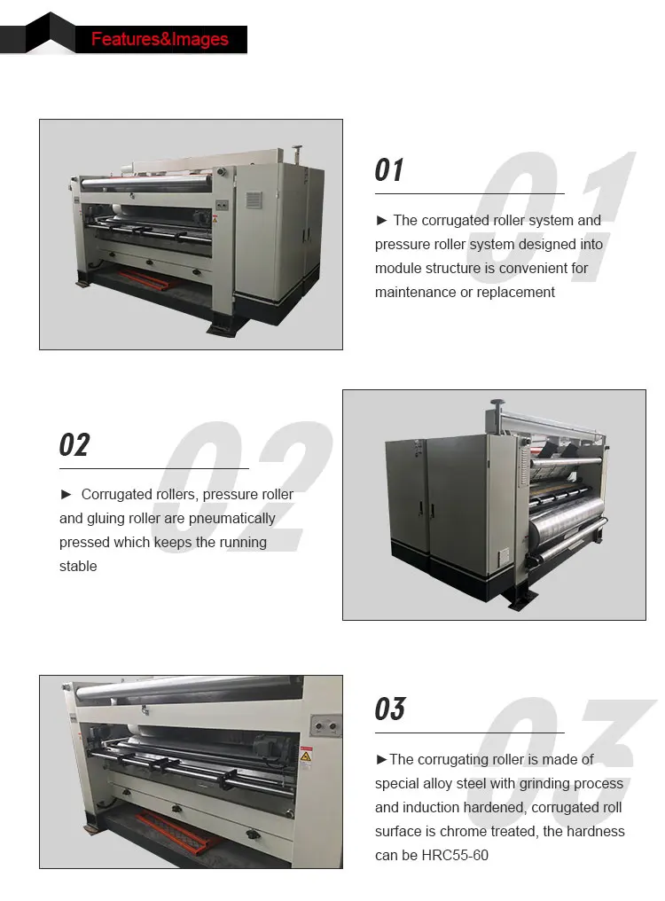 SF-320C Corrugation Single Facer Corrugated Carton Box Machine