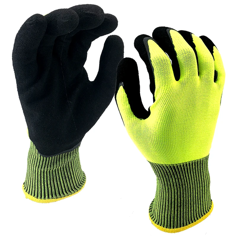 Nmshield Black Smooth Latex Coated Glove Personal Protective Equipment ...