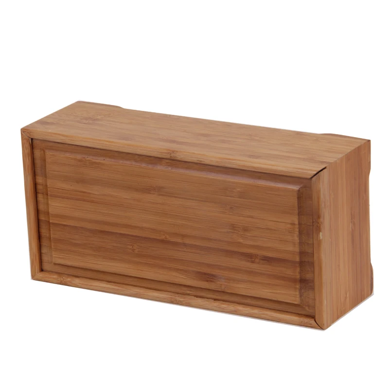 
Harwoo custom solid wood bamboo gift box display packing case with slid lid 